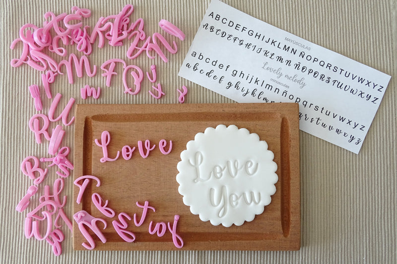 Alfabeto Lovely (box inclusa) cookie cutter formina tagliabiscotti - 3d Selling