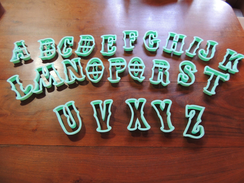Alfabeto Mod Circus cookie cutter formina tagliabiscotti - 3d Selling
