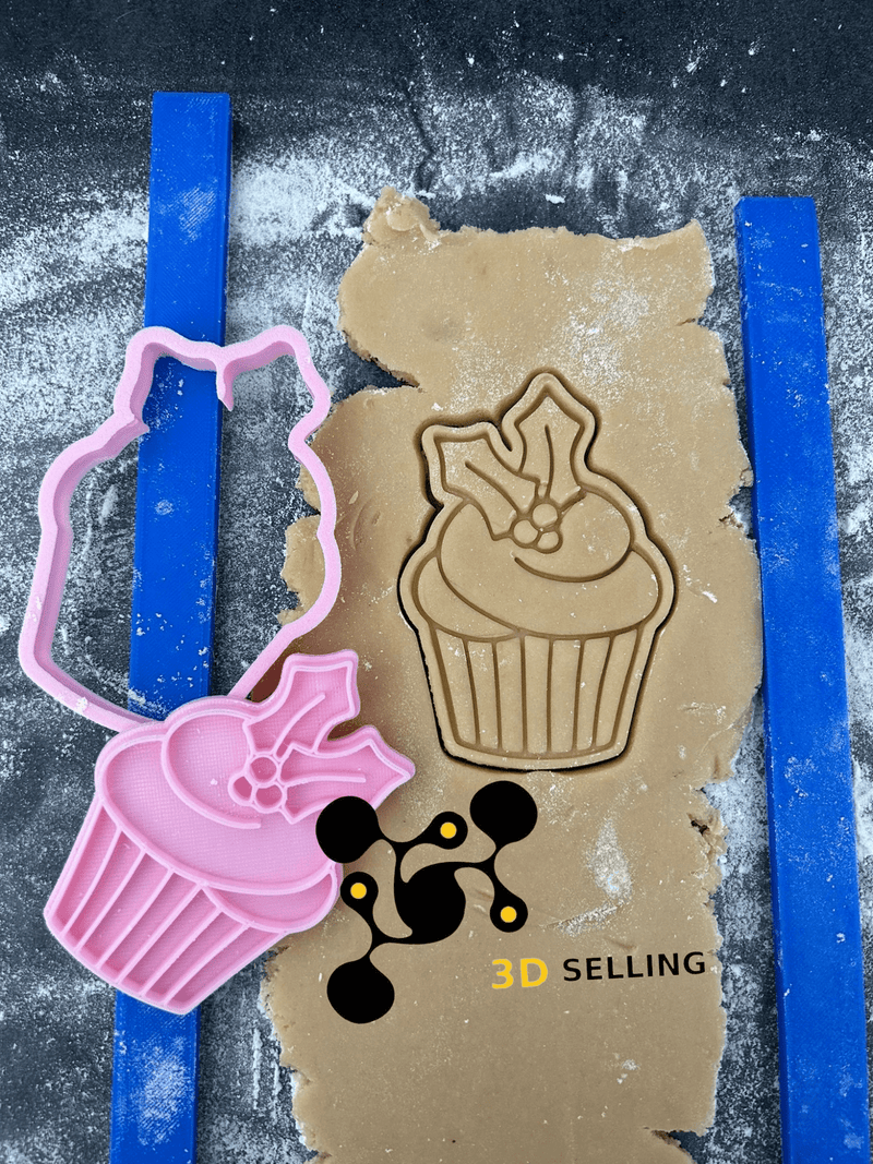 Muffin Natalizio 8,5cm - 3d Selling