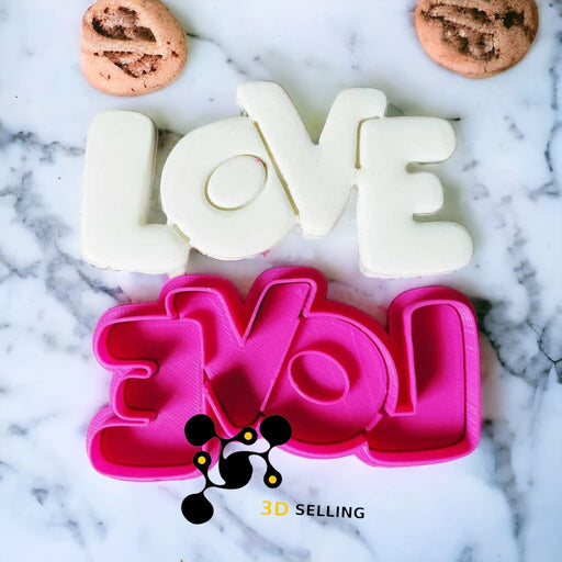seling3d Casa, arredamento e bricolage:Articoli per cucina e bar:Accessori per pasticceria:Formine e stampi per biscotti Love Mod7 9cm