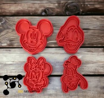 selling 3d Casa, arredamento e bricolage:Articoli per cucina e bar:Accessori per pasticceria:Altro accessori per pasticceria Amici Animati kit da 4