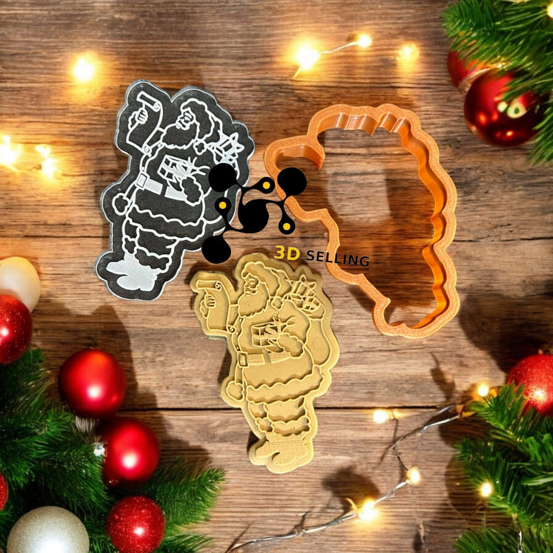 Babbo Natale 10cm effetto rialzato - 3d Selling