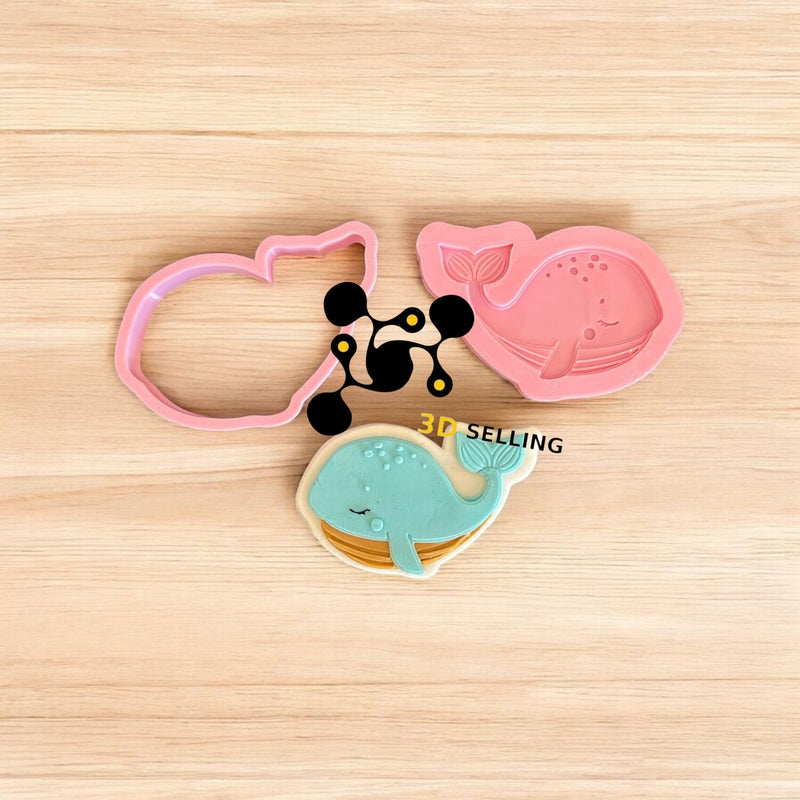 Balena stampo in 3D 8cm - 3d Selling