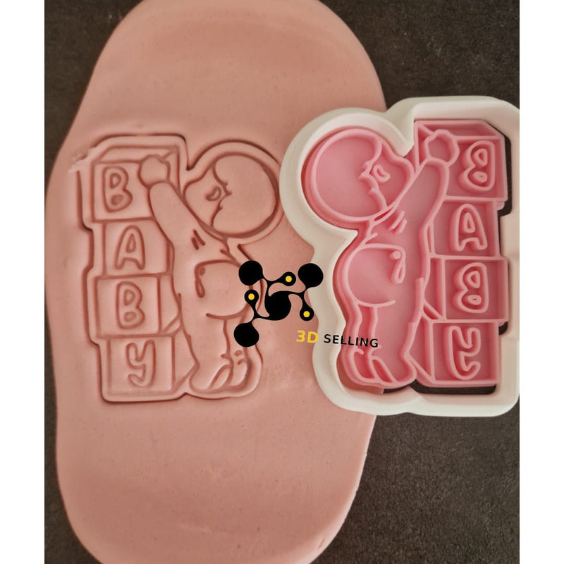 Bambino con blocchi cookie cutter formina tagliabiscotti - 3d Selling