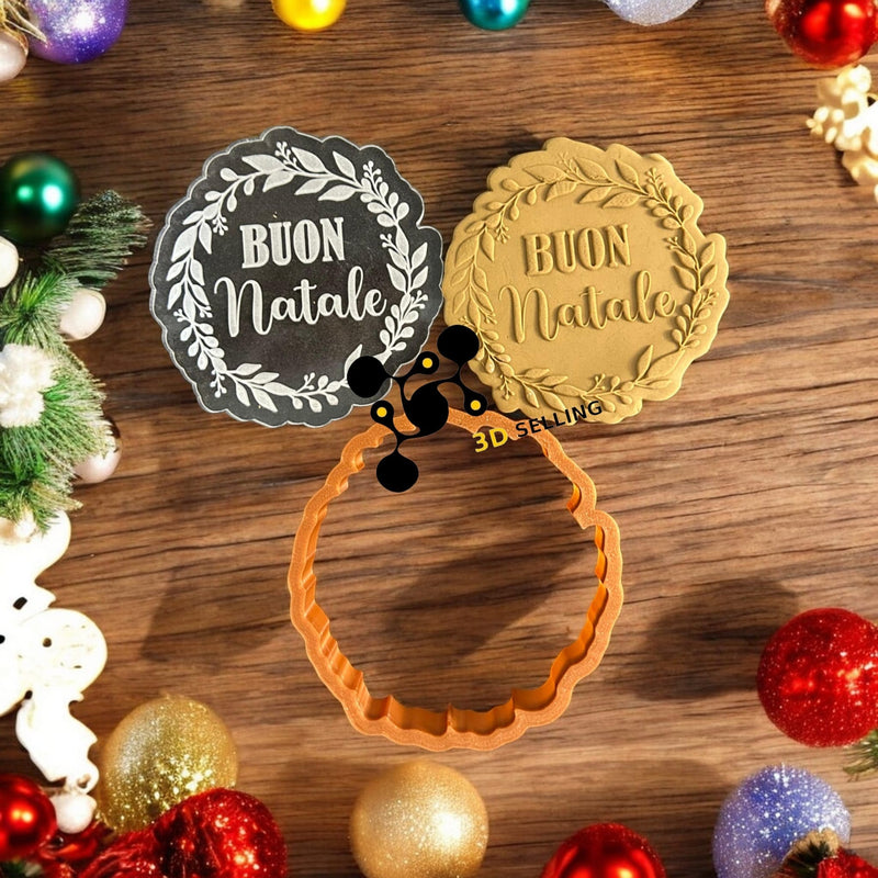 Buon Natale in acrilico effetto rialzato - 3d Selling