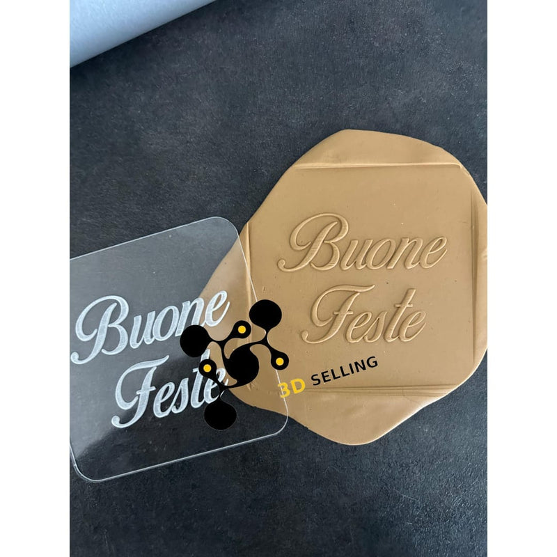Buone Feste effetto rialzato in acrilico - 3d Selling