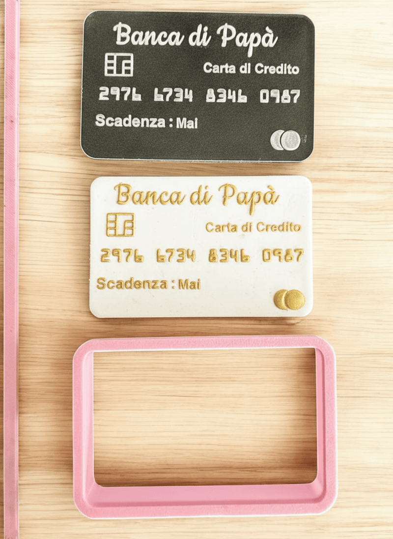 Carta Banca di papà in rilievo acrilico - 3d Selling