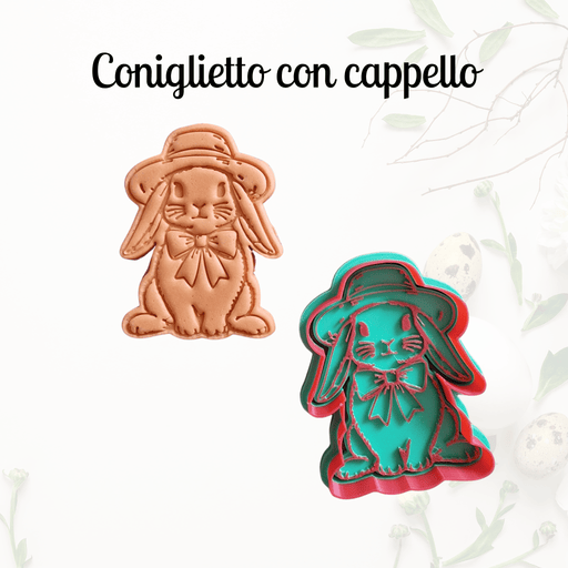 Selling 3d Casa, arredamento e bricolage:Articoli per cucina e bar:Accessori per pasticceria:Altro accessori per pasticceria Coniglio con cappello