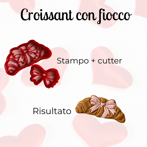 Selling 3d Casa, arredamento e bricolage:Articoli per cucina e bar:Accessori per pasticceria:Altro accessori per pasticceria Croissant – Stampo + Tagliabiscotti
