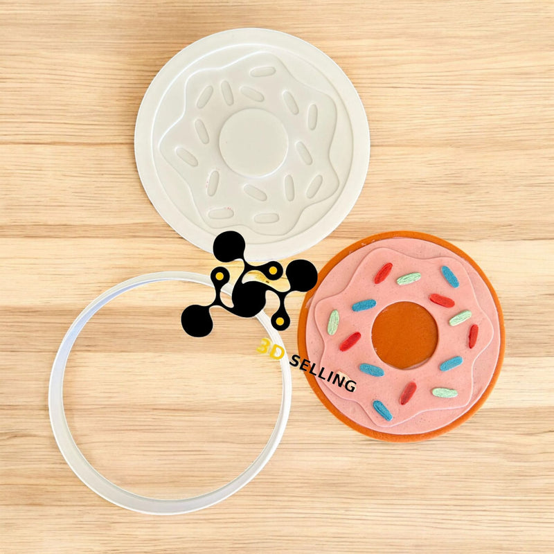 Donut cookie cutter in 3D 8.5cm - 3d Selling