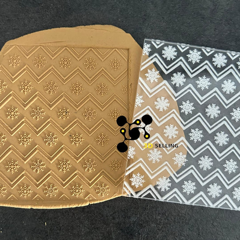 Fiocchi di neve pattern in acrilico in rilievo 10*10 - 3d Selling