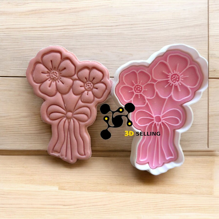 Selling 3D Casa, arredamento e bricolage:Articoli per cucina e bar:Accessori per pasticceria:Altro accessori per pasticceria Fiori con fiocco