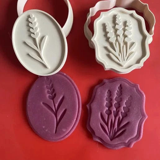 Selling 3D Casa, arredamento e bricolage:Articoli per cucina e bar:Accessori per pasticceria:Altro accessori per pasticceria Kit 2 pezzi tagliabiscotti lavanda