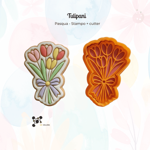 Selling 3d Casa, arredamento e bricolage:Articoli per cucina e bar:Accessori per pasticceria:Altro accessori per pasticceria Stampo per biscotti Tulipani
