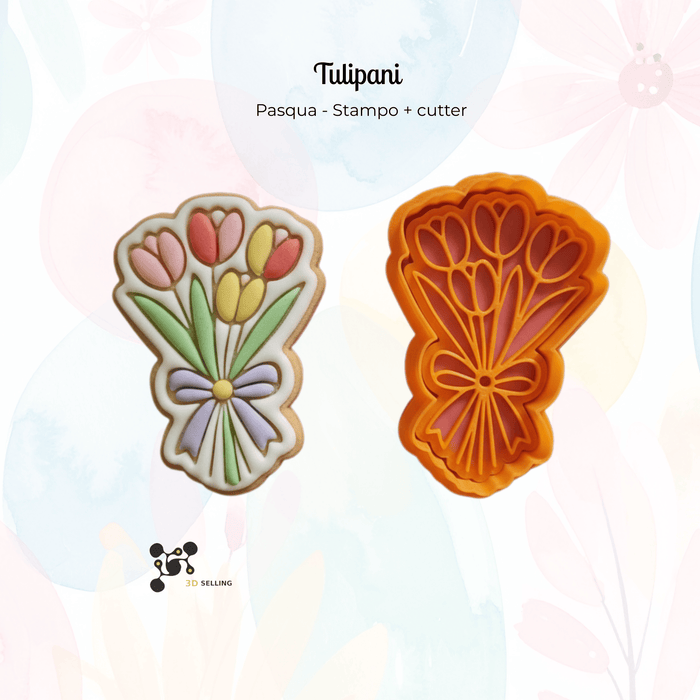 Selling 3d Casa, arredamento e bricolage:Articoli per cucina e bar:Accessori per pasticceria:Altro accessori per pasticceria Stampo per biscotti Tulipani