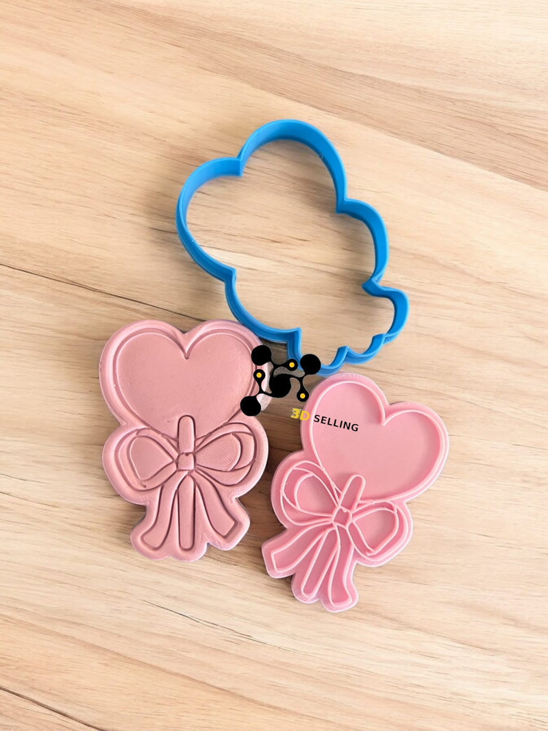 Stecco a cuore con fiocco - 3d Selling