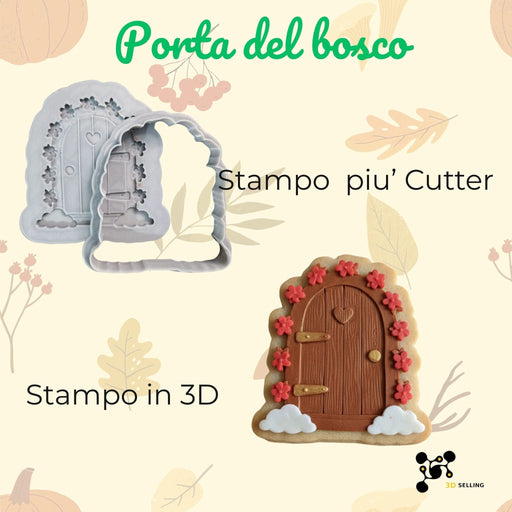 Selling 3D Casa, arredamento e bricolage:Articoli per cucina e bar:Accessori per pasticceria:Altro accessori per pasticceria Tagliabiscotto Porta delle Fate 3D
