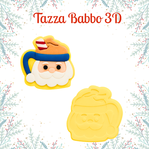 Selling 3D Casa, arredamento e bricolage:Articoli per cucina e bar:Accessori per pasticceria:Altro accessori per pasticceria Tagliapasta Tazza Babbo Natale 3D – Stampo per Pasta di Zucchero