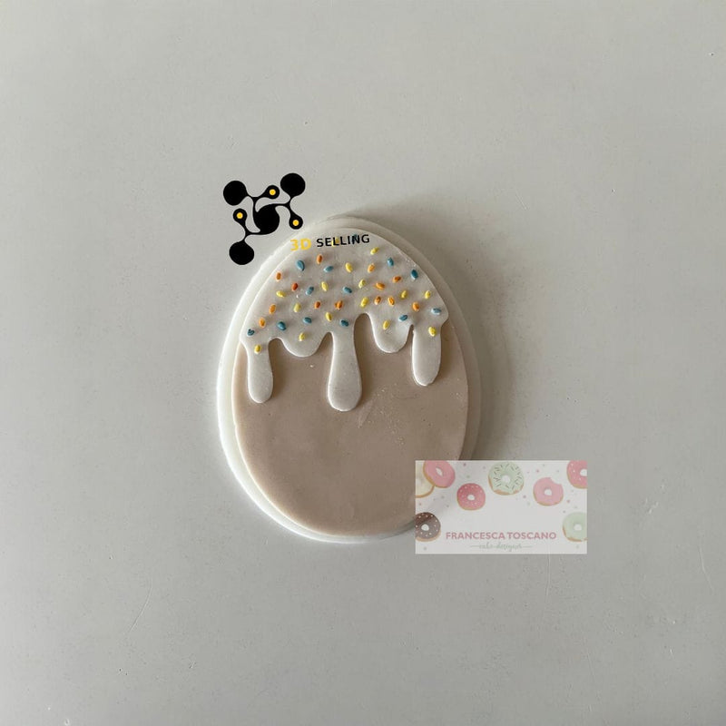 Uovo di Pasqua effetto 3D 8.5cm - 3d Selling