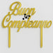 Selling 3D Casa, arredamento e bricolage:Articoli per cucina e bar:Accessori per pasticceria:Decorazioni torte e topper:Cake topper Cake Topper Buon Compleanno Plexiglass Specchiato