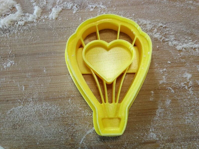 Cookie cutter hot air balloon with heart mongolfiera tagliabiscotti - 3d Selling