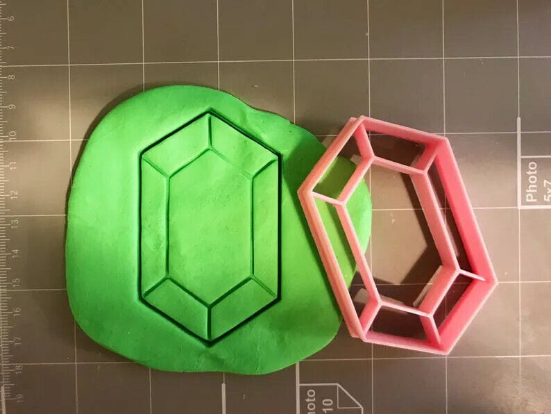 Legend of Zelda Tagliabiscotti rupia cookie cutter nintendo diamante - 3d Selling