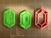 selling 3d Casa, arredamento e bricolage:Articoli per cucina e bar:Accessori per pasticceria:Formine e stampi per biscotti Legend of Zelda Tagliabiscotti rupia cookie cutter nintendo diamante