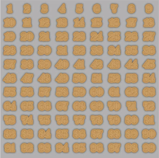 selling 3d Casa, arredamento e bricolage:Articoli per cucina e bar:Accessori per pasticceria:Formine e stampi per biscotti Taglia Biscotto NUMERI da 1 a 100 cookie cutter