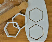 Tagliabiscotti esagonali cookie cutter pasticcieria classica - 3d Selling