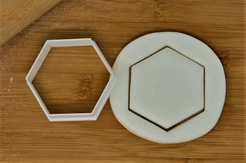 Tagliabiscotti esagonali cookie cutter pasticcieria classica - 3d Selling