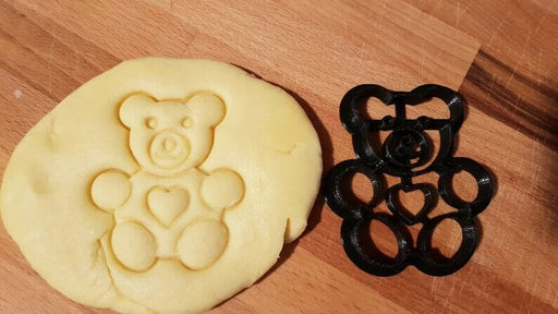 selling 3d Casa, arredamento e bricolage:Articoli per cucina e bar:Accessori per pasticceria:Formine e stampi per biscotti Taglierina con biscotti orsacchiotto cookie cutter teddy compleanno