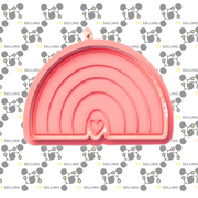 Arcobaleno con cuore 8cm cookie cutter formina tagliabiscotti - 3d Selling