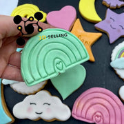 Arcobaleno con cuore 8cm cookie cutter formina tagliabiscotti - 3d Selling