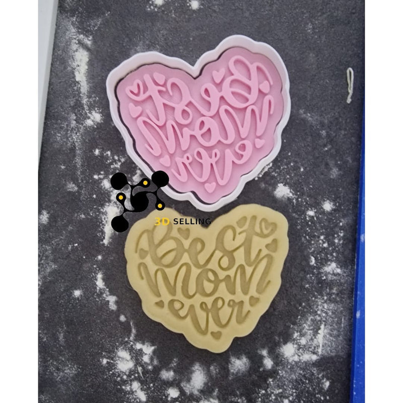 Best Mom Ever cookie cutter formina tagliabiscotti - 3d Selling
