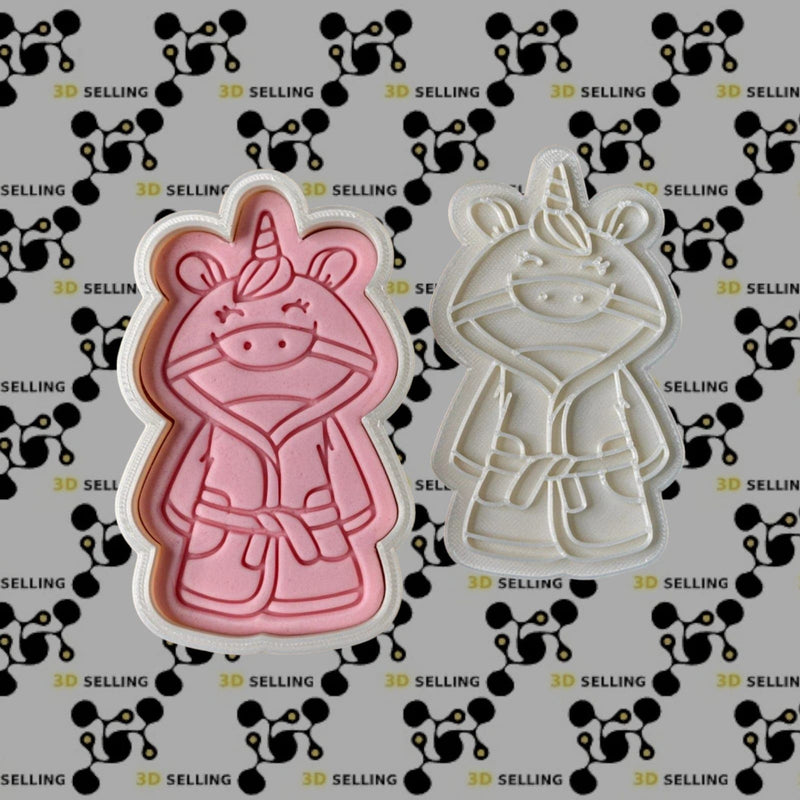 Accappatoio Unicorno cookie cutter formina tagliabiscotti - 3d Selling