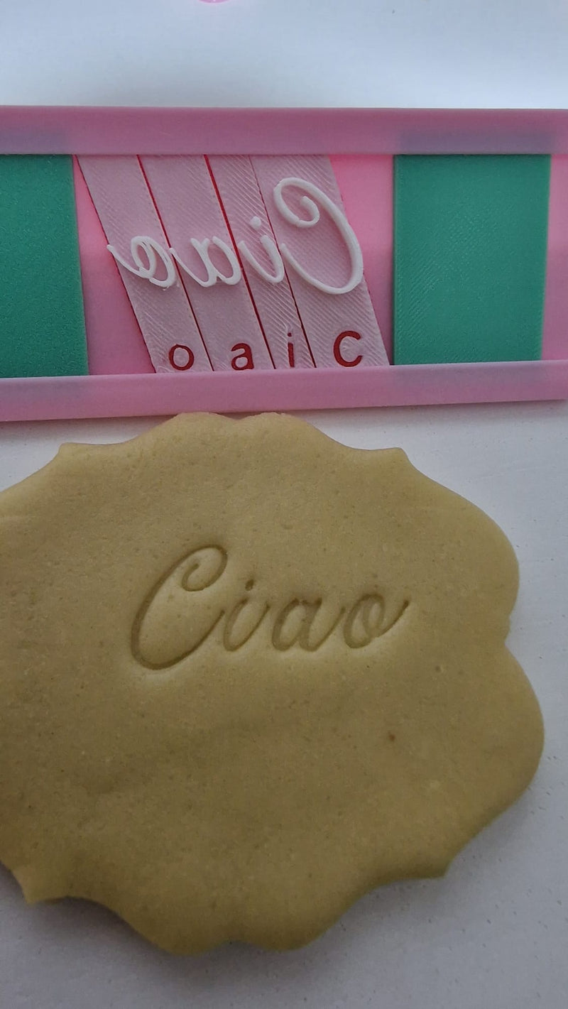 Alfabeto corsivo Elegance cookie cutter formina tagliabiscotti - 3d Selling