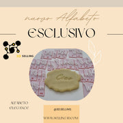 Alfabeto corsivo Elegance cookie cutter formina tagliabiscotti - 3d Selling