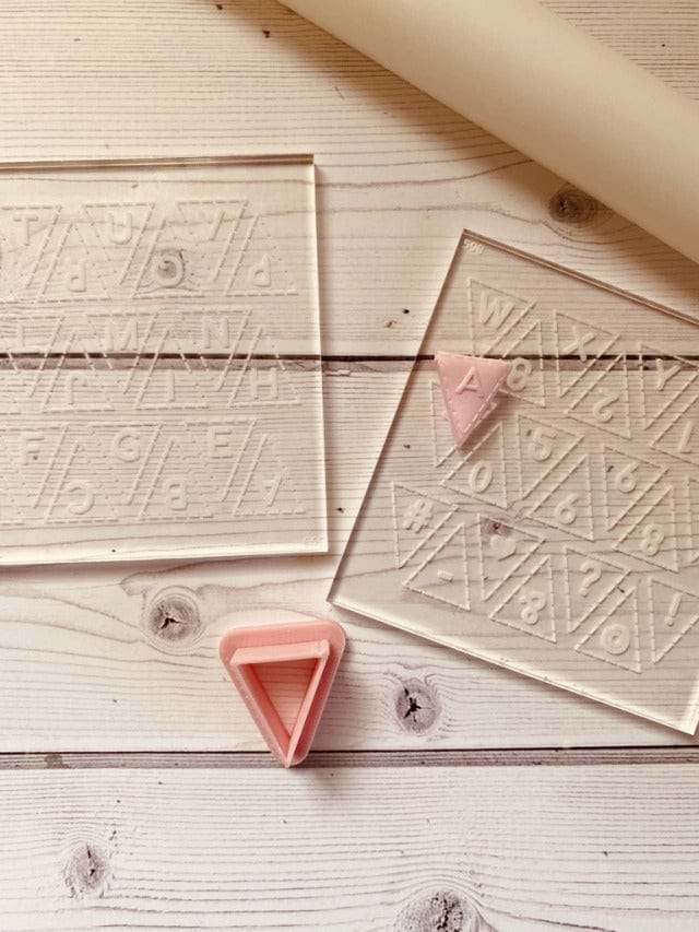 Alfabeto in acrilico Mod Bandierina cookie cutter formina tagliabiscotti - 3d Selling