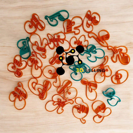 Selling3D Casa, arredamento e bricolage:Articoli per cucina e bar:Accessori per pasticceria:Altro accessori per pasticceria Alfabeto Mod Fairy cookie cutter formina tagliabiscotti