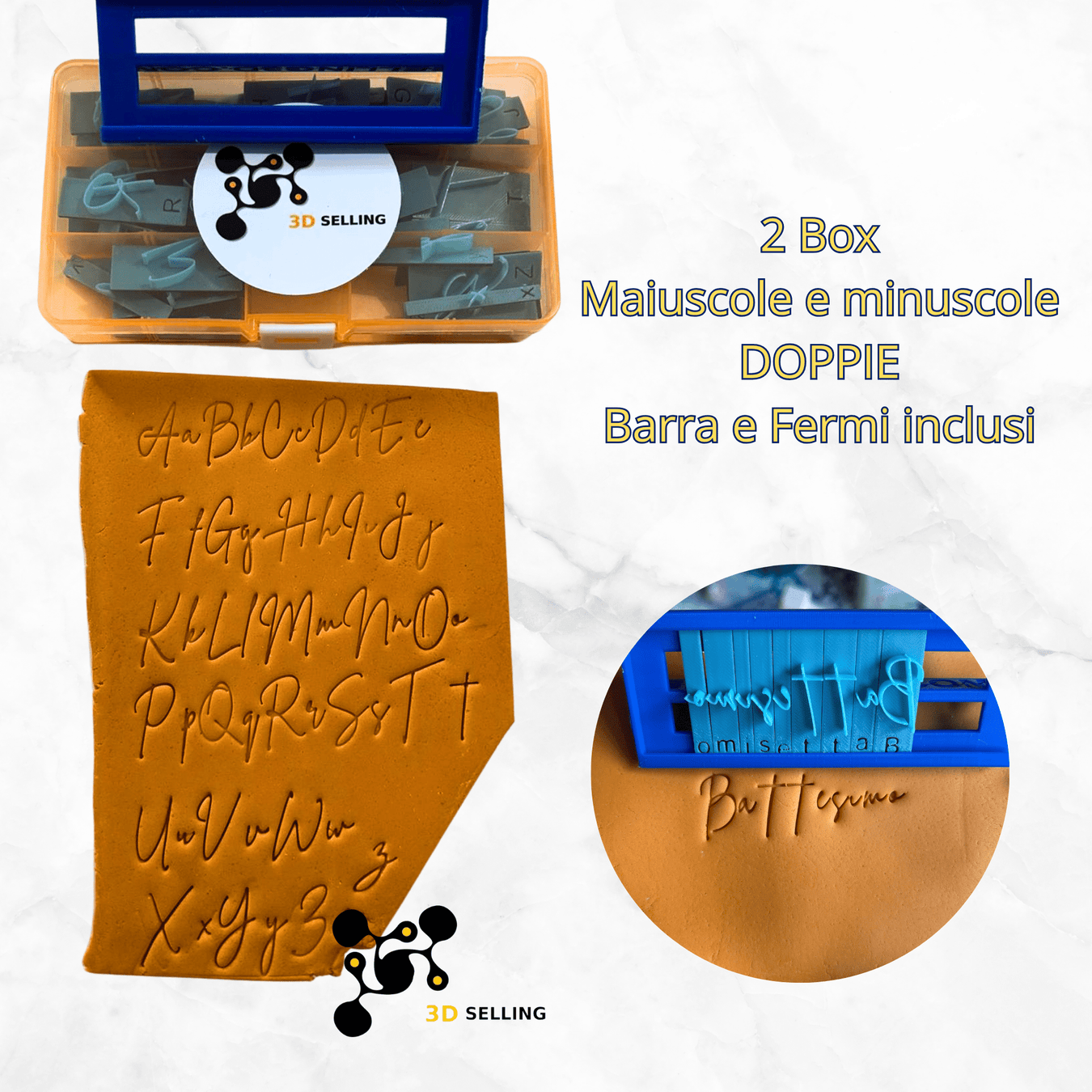 Alfabeto Modulare Creme - 3d Selling