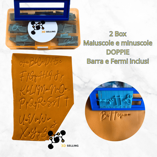 SELLING3D Casa, arredamento e bricolage:Articoli per cucina e bar:Accessori per pasticceria:Altro accessori per pasticceria Alfabeto Modulare Creme