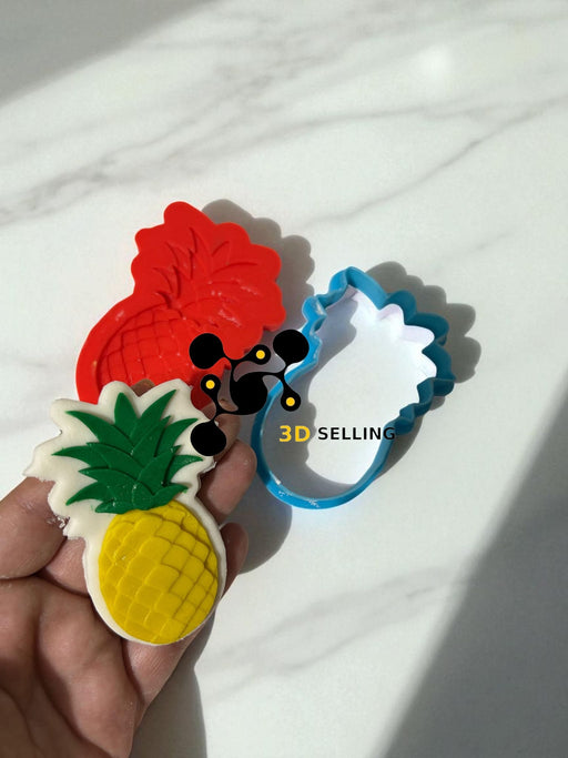 Selling3D Casa, arredamento e bricolage:Articoli per cucina e bar:Accessori per pasticceria:Altro accessori per pasticceria Ananas cutter in 3D 8cm