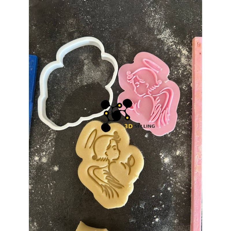 Angelo in preghiera cookie cutter formina tagliabiscotti - 3d Selling