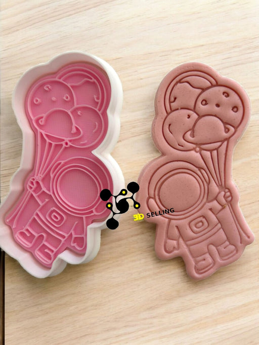 SELLING3D Casa, arredamento e bricolage:Articoli per cucina e bar:Accessori per pasticceria:Altro accessori per pasticceria Astronauta con palloncini