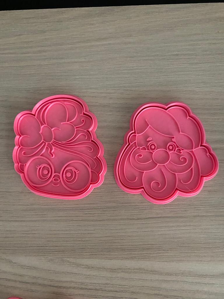Babbo & Mamma Natale 8cm cookie cutter formina tagliabiscotti - 3d Selling
