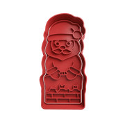 Babbo Natale sul camino 8cm cookie cutter formina tagliabiscotti - 3d Selling
