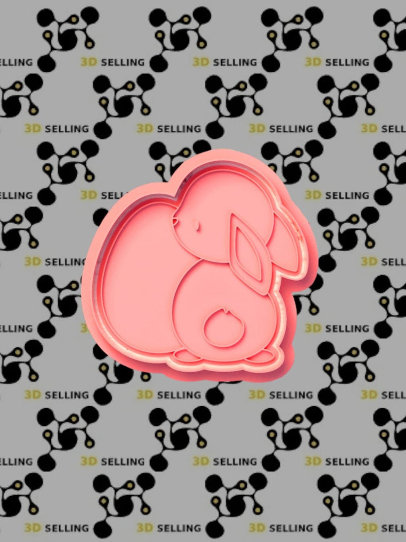 Baby Coniglio con uovo cookie cutter formina tagliabiscotti - 3d Selling