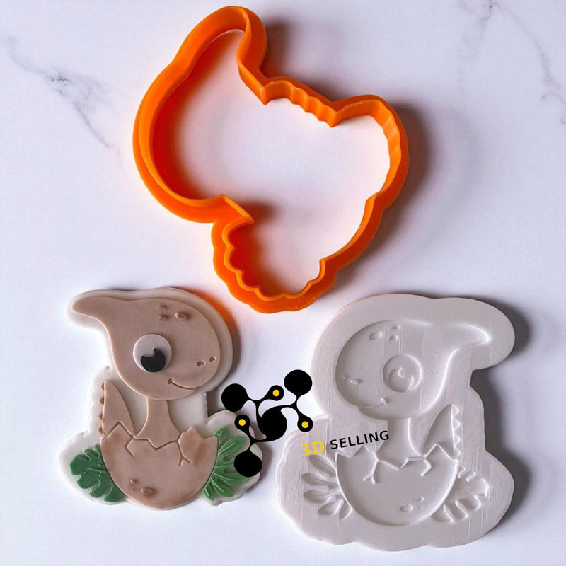 Baby Dinosauro cutter in 3D 8cm - 3d Selling