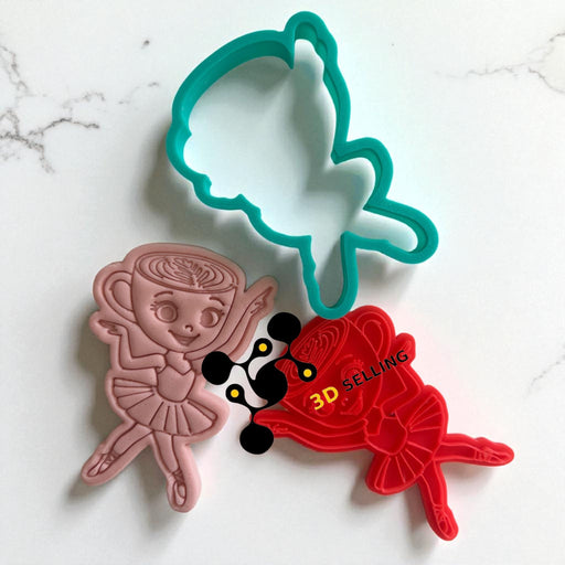 Selling3D Casa, arredamento e bricolage:Articoli per cucina e bar:Accessori per pasticceria:Altro accessori per pasticceria Ballerina Cappuccina cookie cutter