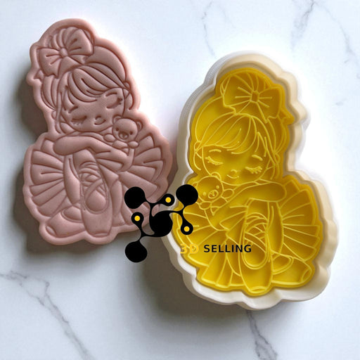 Selling3D Casa, arredamento e bricolage:Articoli per cucina e bar:Accessori per pasticceria:Altro accessori per pasticceria Ballerina con orsetto